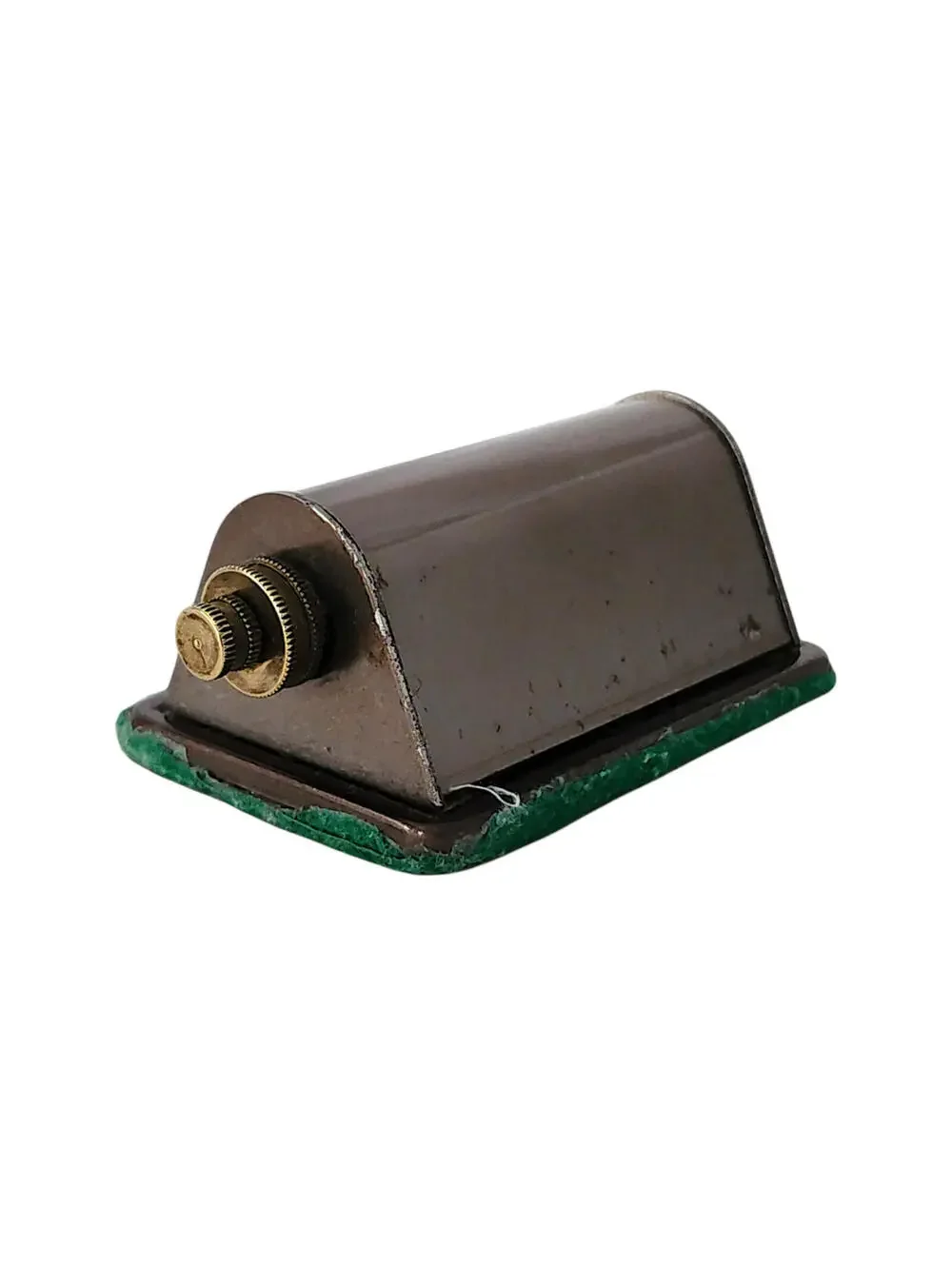 Vintage Mid-Century Perpetual Desk Calendar Brass/Copper-Colored